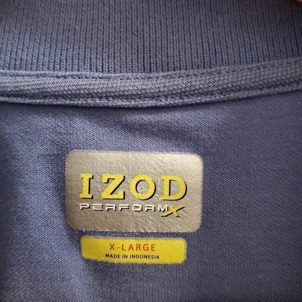 Izod PerformX s/s polo shirt, light blue color - Picture 3 of 6